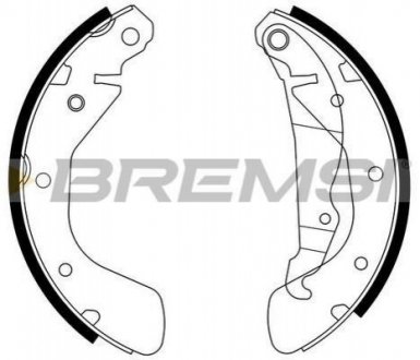 Комлект тормозных накладок BREMSI GF0354