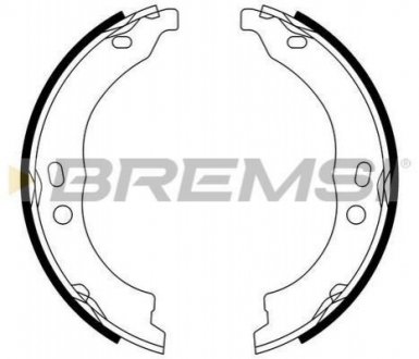 Комлект тормозных накладок BREMSI GF0188 (фото 1)