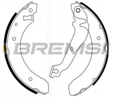 Комлект тормозных накладок BREMSI GF0215
