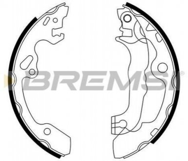 Комлект тормозных накладок BREMSI GF0238