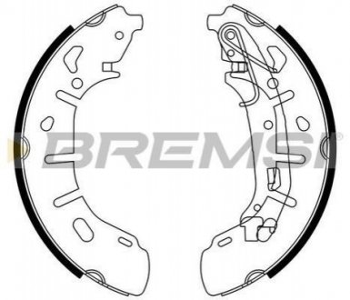 Комлект тормозных накладок BREMSI GF0148 (фото 1)