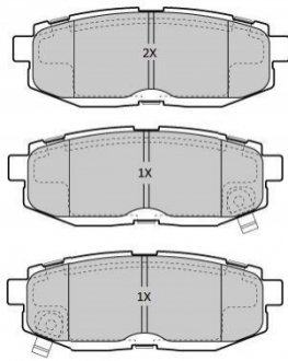 Комплект тормозных колодок FREMAX FBP1886 (фото 1)