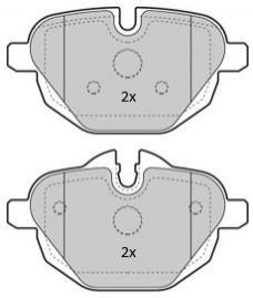 Комплект тормозных колодок FREMAX FBP1854 (фото 1)