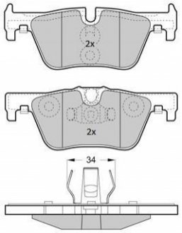 Комплект тормозных колодок FREMAX FBP1874