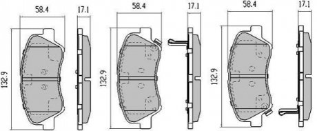 Комплект тормозных колодок FREMAX FBP5810 (фото 1)