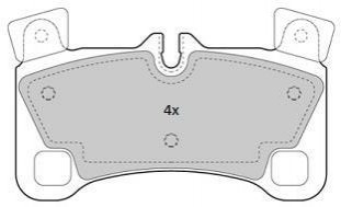 Комплект тормозных колодок FREMAX FBP1830 (фото 1)