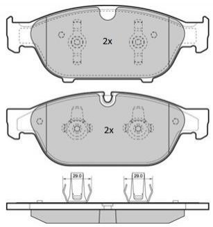 Комплект тормозных колодок FREMAX FBP1852