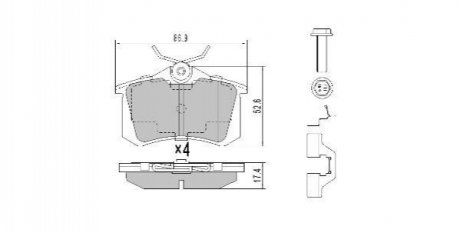 Комплект тормозных колодок FREMAX FBP-0575-01 (фото 1)