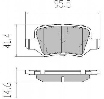 Комплект тормозных колодок FREMAX FBP-1214