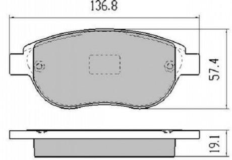 Комплект тормозных колодок FREMAX FBP-1217 (фото 1)