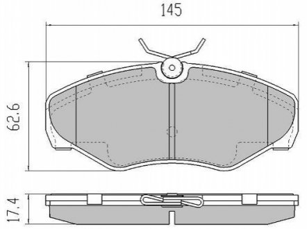 Комплект тормозных колодок FREMAX FBP-1272 (фото 1)