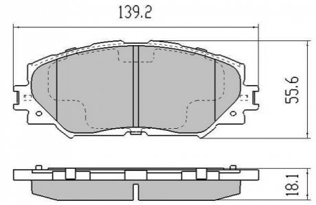 Комплект тормозных колодок FREMAX FBP-1467 (фото 1)