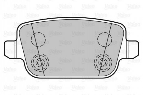 Гальмівні колодки дискові FORD/LANDROVER/VOLVO Focus/Mondeo/Freelander2/XC70 1,6-4,4 R 06>> Valeo 301935 (фото 1)