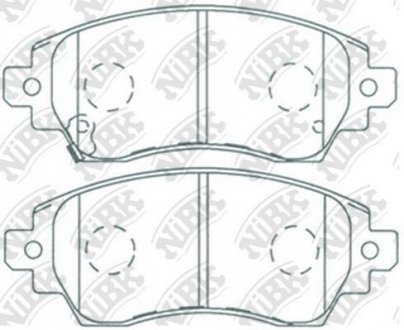 Колодки тормозные дисковые NiBK PN1194