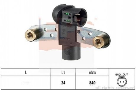 Датчик положения коленвала EPS 1 953 324