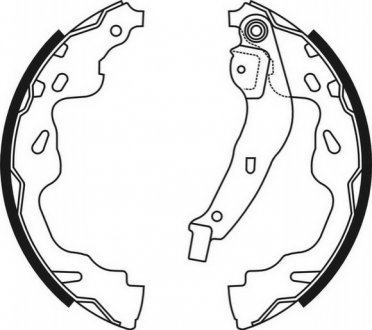 Гальмівні колодки, барабанні ABE C02074ABE