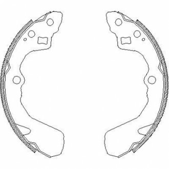 Комплект тормозных колодок WOKING Z4386.00