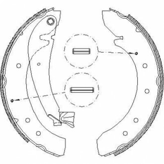 Комплект тормозных колодок WOKING Z4719.00