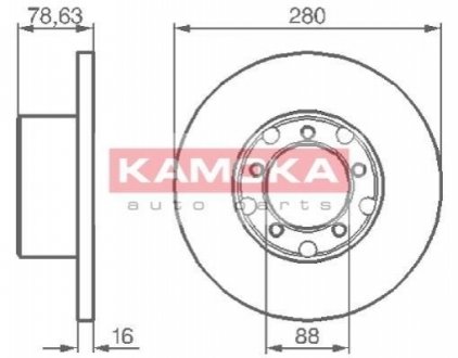 Тормозной диск DB 207-410 KAMOKA 103190