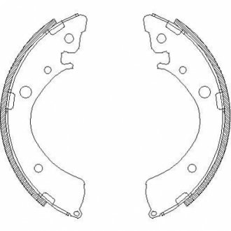 Колодки гальмівні барабанні REMSA 4367.00