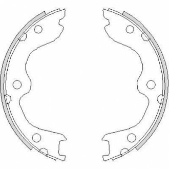 Колодки гальмівні барабанні REMSA 4738.00