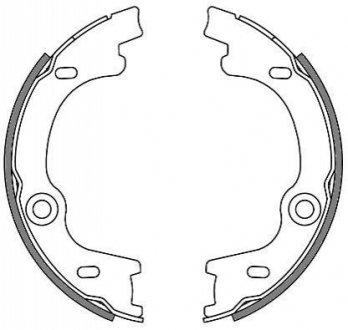 Колодки гальмівні барабанні REMSA 4630.00