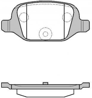 Колодки гальмівні дискові задні FIAT Doblo 00-13, Punto 03-10, Qubo 08-19, 500 07-20, Idea 03-12, Pa REMSA 0727.00