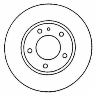 Гальмівний диск передній Mercedes A-Class, Ponton Jurid 562048JC (фото 1)