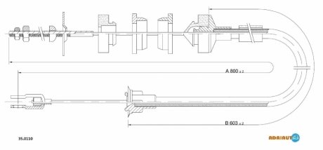 Тросик сцепления ADRIAUTO 35.0110
