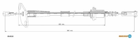Тросик сцепления ADRIAUTO 09.0110