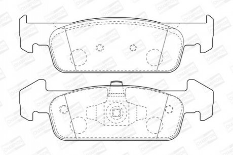 Колодки гальмівні дискові CHAMPION 573441CH
