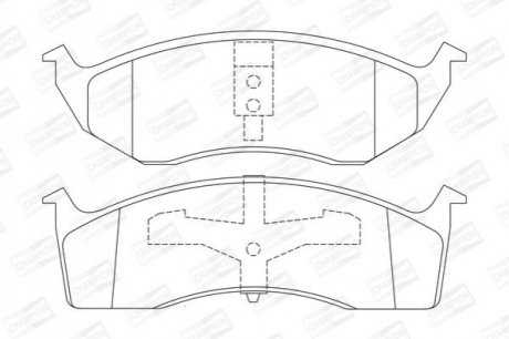 Колодки гальмівні дискові CHAMPION 573072CH