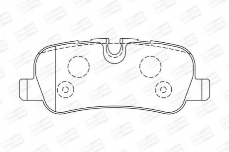 Колодки гальмівні дискові CHAMPION 572522CH