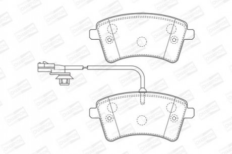 Колодки гальмівні дискові CHAMPION 573436CH