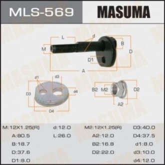 БОЛТ ЭКСЦЕНТРИК КОМПЛЕКТ MASUMA MLS569