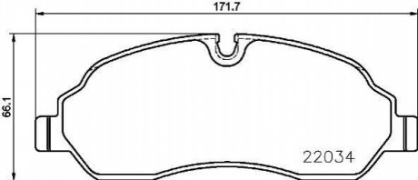 ГАЛЬМВН КОЛОДКИ ДИСКОВ BREMBO P24171 (фото 1)