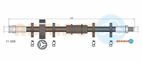 Тормозной шланг передний ADRIAUTO 11.1229 (фото 1)
