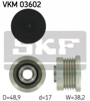 Ременной шкив генератора SKF VKM 03602