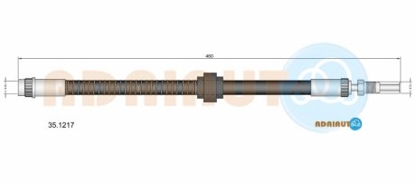 Шланг тормозной передний ADRIAUTO 35.1217