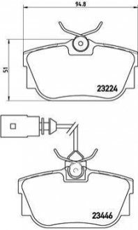 Тормозные колодки BREMBO P 85 046