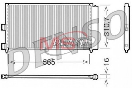 Радіатор кондиціонера DENSO DCN09070 (фото 1)