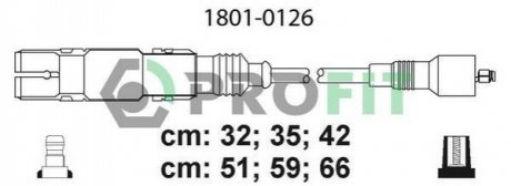 Комплект кабелів високовольтних PROFIT 1801-0126