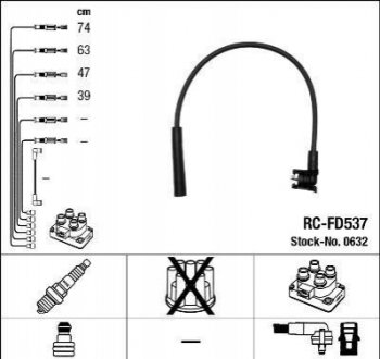 Комплект электропроводки NGK 0632