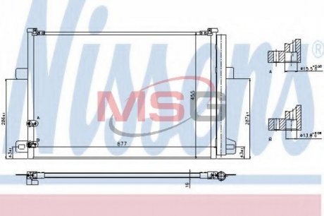 Конденсатор, кондиционер NISSENS 940225