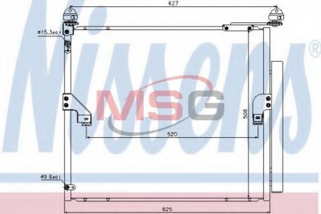 Радіатор кондиціонера NISSENS 940367