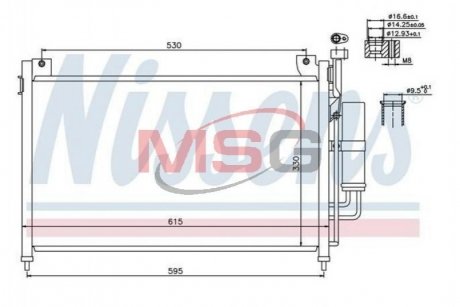 Конденсатор, кондиционер NISSENS 940033