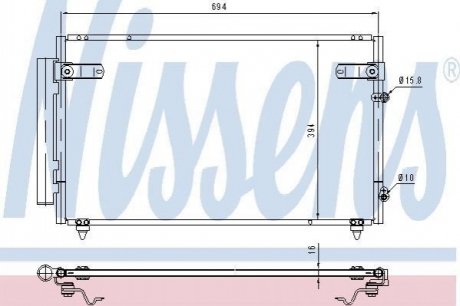 Конденсатор, кондиционер NISSENS 940368