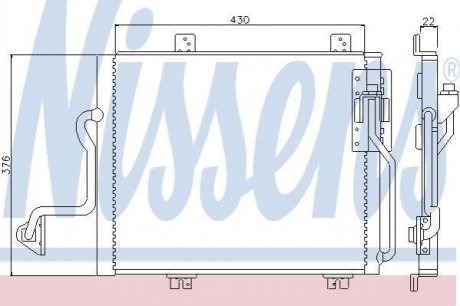 Конденсер кондиціонера NISSENS 94240