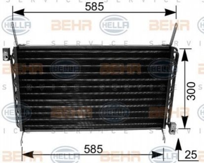 Конденсатор, кондиционер HELLA 8FC 351 035-671 (фото 1)