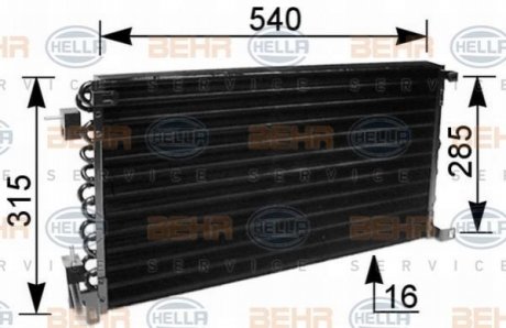 Конденсатор, кондиционер HELLA 8FC 351 036-041